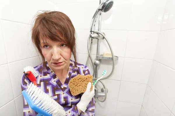 Bored housekeeper — Stock Photo, Image