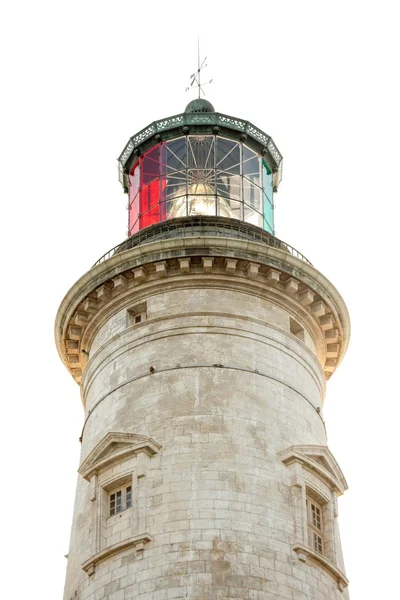 Leuchtturm isoliert auf weißem Hintergrund — Stockfoto