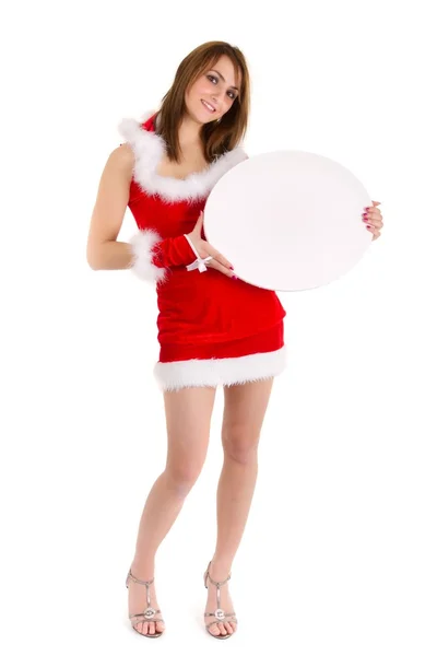 Vánoční žena prodejce — Stock fotografie