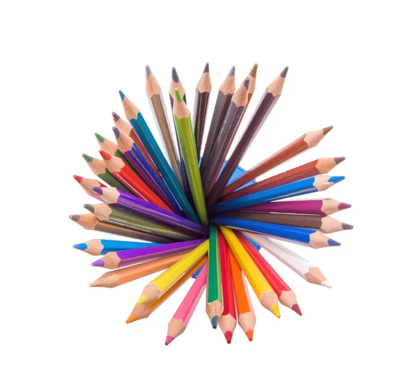 Crayons de couleur éclatants — Photo