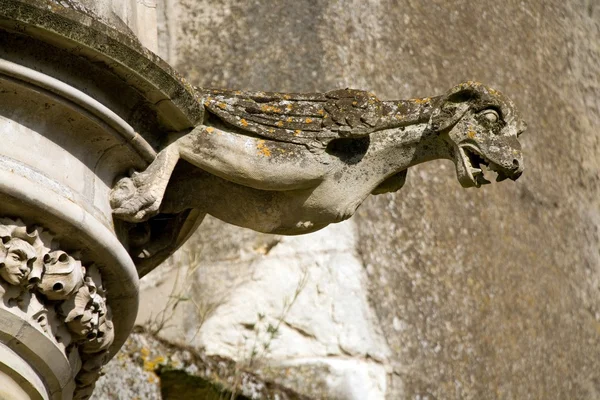 Gamla franska slott gargoyle — Stockfoto