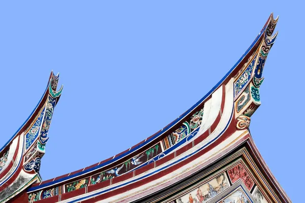 Cheng Hoon Teng temple roof, Melaka — Stock Photo, Image