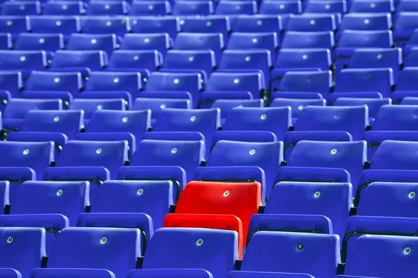Blue sit rows — Stock Photo, Image