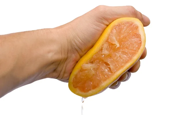 Grapefruit squeezing — Stock Photo, Image
