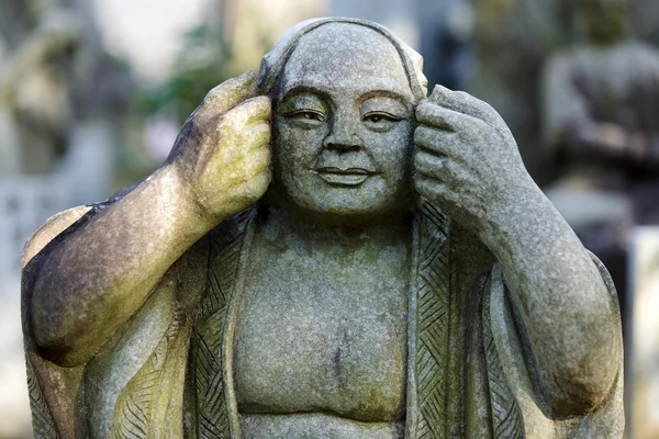 Estátua de monge japonês — Fotografia de Stock