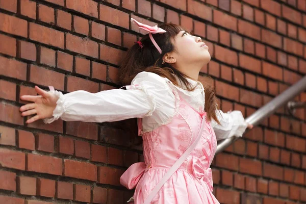 Traurige japanische Lolita — Stockfoto