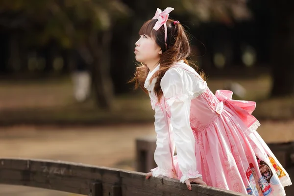 Японская lolita cosplay — стоковое фото