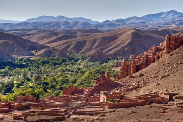 Wieś Maroko w Dolina — Zdjęcie stockowe
