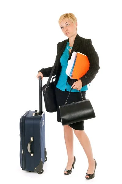 Mujer viajes de negocios — Foto de Stock