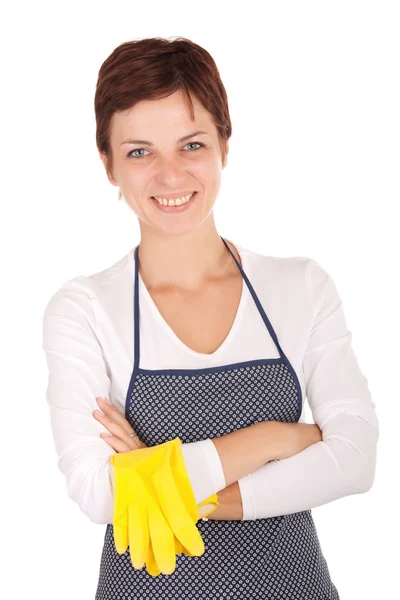 Cleaning woman portrait — Stock Photo, Image