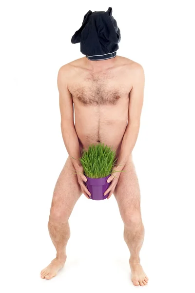 匿名的裸体男人 — 图库照片