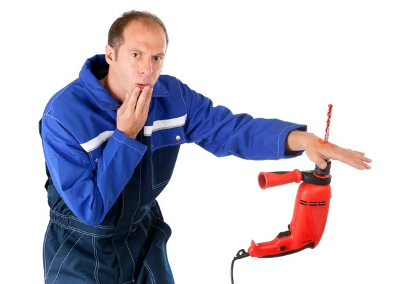 Drill injury — Stock Photo, Image