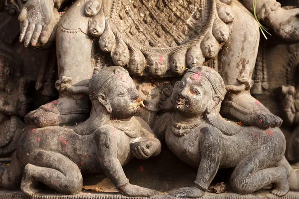 Ινδουιστικό γλυπτική λεπτομέρεια — Φωτογραφία Αρχείου