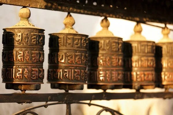 Tibetan prayer wheels Stock Image