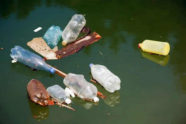 Contaminación plástica — Foto de Stock