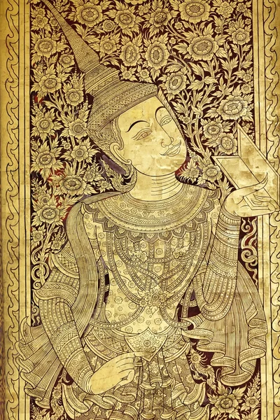 Goldene buddhistische Dekoration — Stockfoto