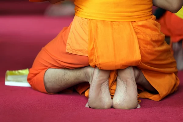 Budist keşiş ayak — Stok fotoğraf
