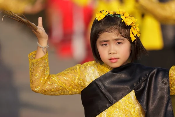 泰国小女孩芭蕾舞者 — 图库照片