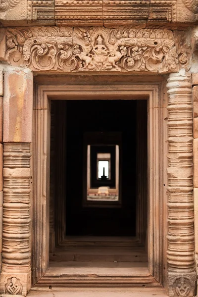 Entrada do templo de khmer — Fotografia de Stock