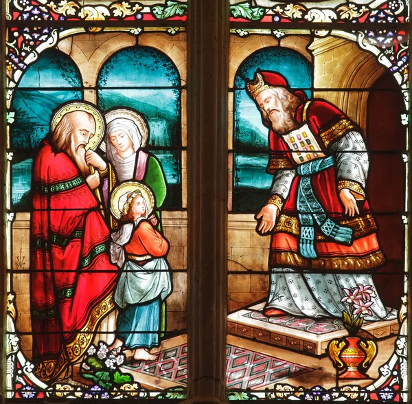 19th century stained glass — Stock Photo, Image