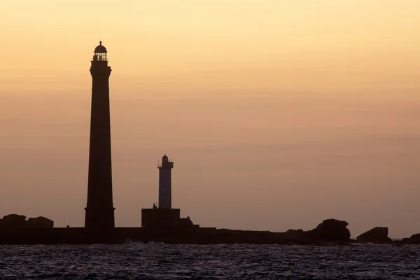 Lighthouses at dusk — Stock Photo, Image