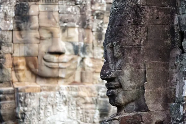 Bayon templo rosto — Fotografia de Stock