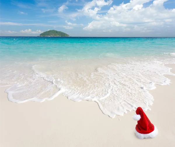 Natal na praia — Fotografia de Stock