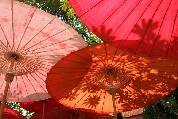 Orientaliska paraplyer — Stockfoto