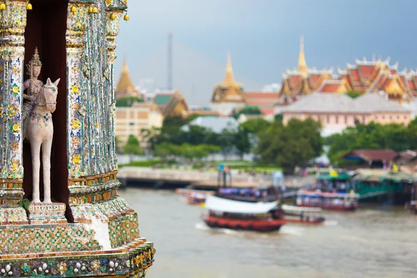 Uitzicht op de rivier Bangkok — Stockfoto