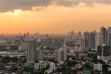 Bangkok şehir merkezi gece
