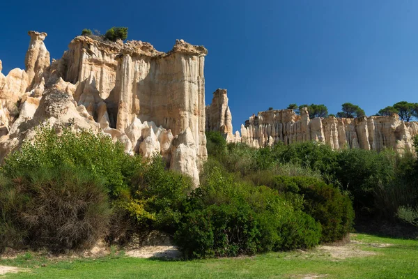 Geologisk Organbildning Ille Sur Tet Södra Frankrike — Stockfoto