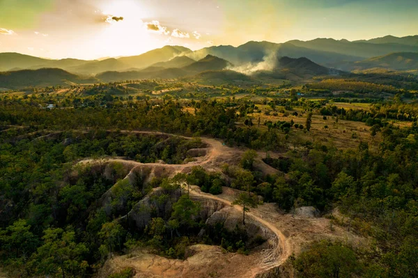Aerial View Pai Canyon North Thailand — 스톡 사진