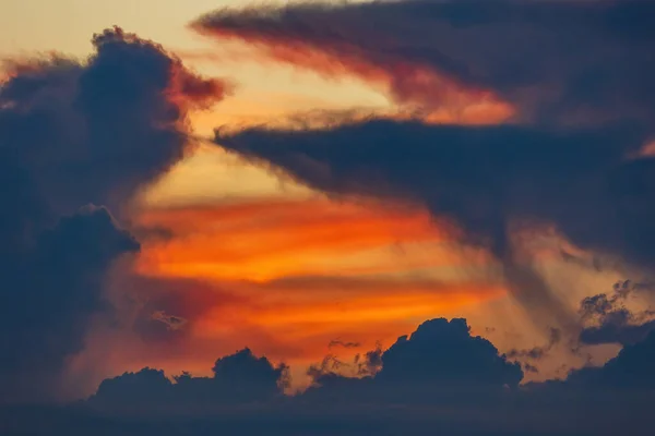 Warm Colorful Tropical Twilight Sea — Foto Stock