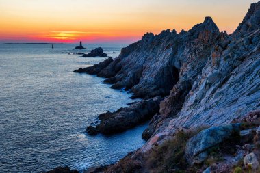 Gizemli Raz noktası Alacakaranlık, Brittany, Fransa