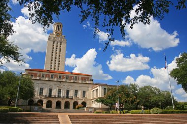 (ut) Austin Teksas Üniversitesi'nin akademik Binası kubbe