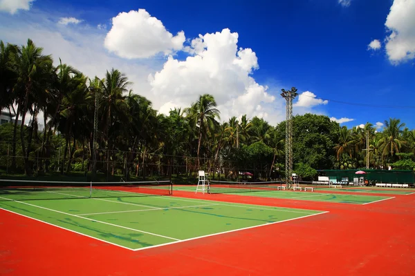 Outdoor tennisbanen vaste — Stockfoto