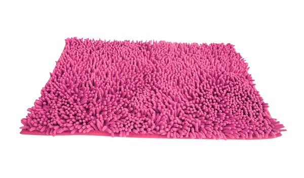 Pano de espanador rosa isolado — Fotografia de Stock