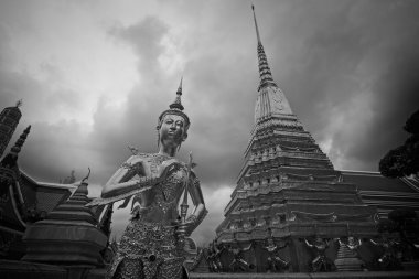 Tay melek heykeli bangkok grand Palace