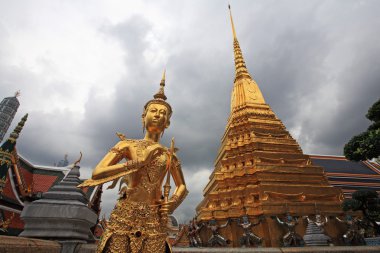 Tay melek heykeli bangkok grand Palace