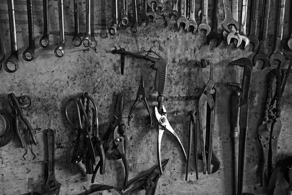 Kolekcja narzędzi garażu — Zdjęcie stockowe