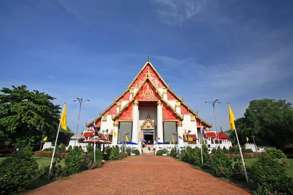 Wiharn phra mongkhon bopit świątynia w ayutthaya — Zdjęcie stockowe