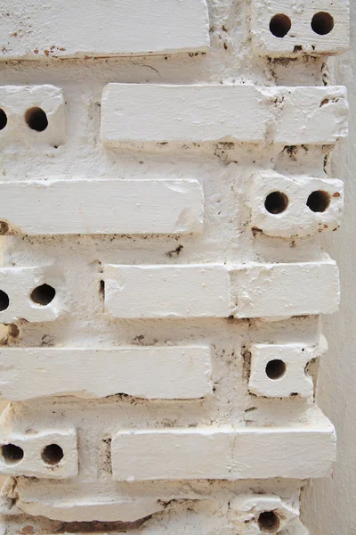 Old White brick wall — Stock Photo, Image