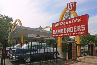 ilk mcdonald's mağazası Müzesi Illinois, ABD
