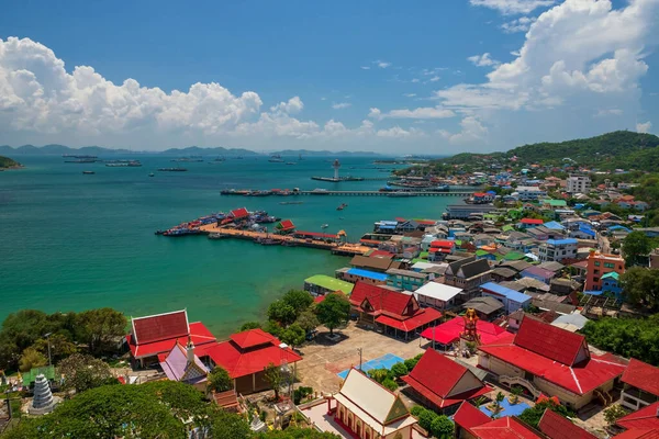 Aerial View Koh Sichang Sriracha Chonburi Thailand Famous Travel Destination —  Fotos de Stock