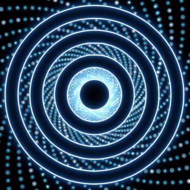 Bleu disko ışık görme disk etkisi grafik