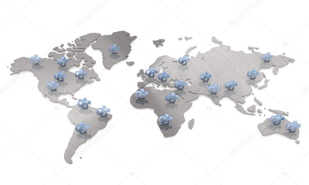 Isolated international metallic homosexual map digital network