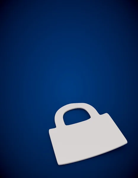 Secure symbol in a blue background. — Stock Photo, Image