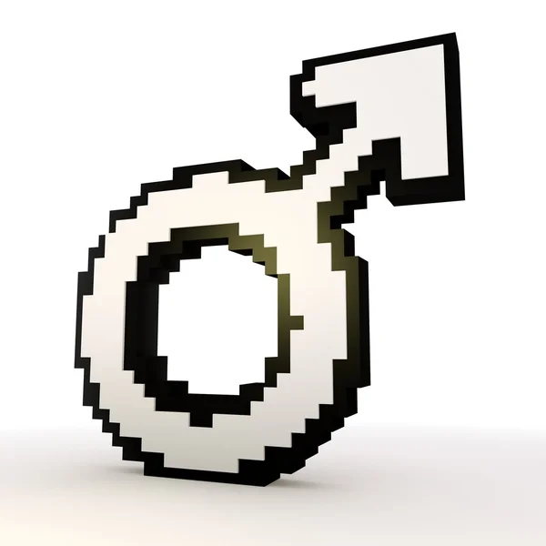 Geïsoleerde man pictogram in een stijlvolle witte achtergrond — Stockfoto