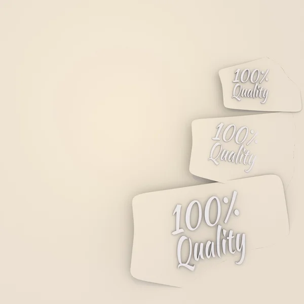 100 percentage quality symbol in a stylish background — Stock Photo, Image