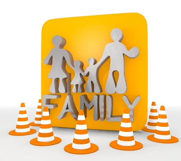 Illustration eines dekorativen Familiensymbols — Stockfoto